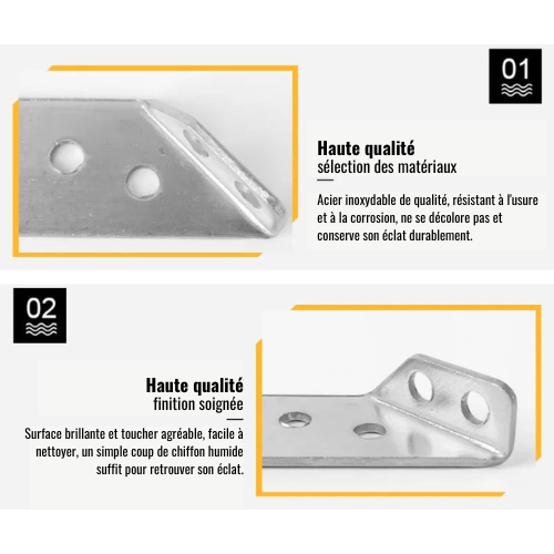 CornerFix Pro - Connecteur d’angle universel en acier inoxydable