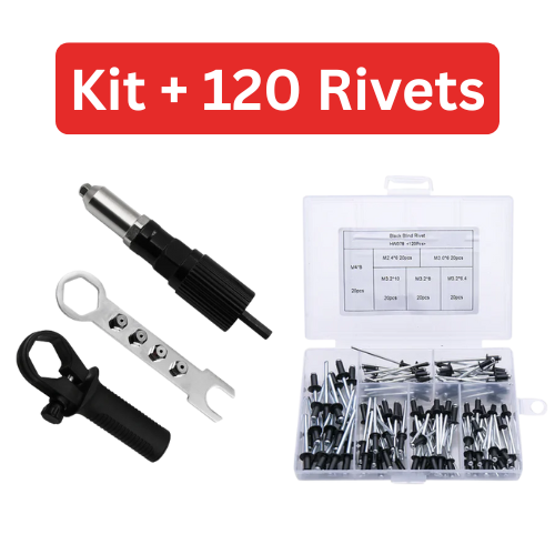 RivetAdapter - Kit Adaptateur pour Pistolet à Rivets Professionnel