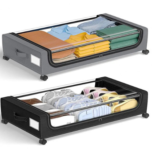 YozBox™ – Tiroirs roulants ultra pratiques pour un rangement discret sous le lit