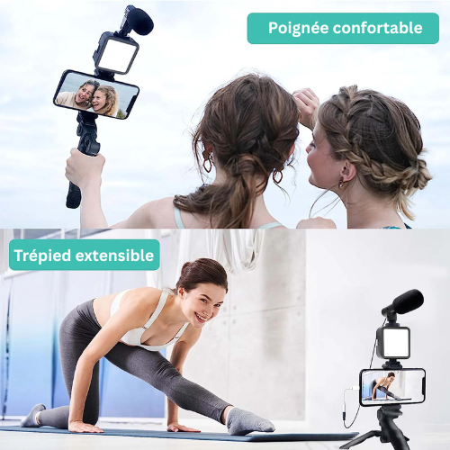 VlogMaster Pro™ – Le kit de vlogging ultime pour smartphones