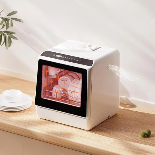 AquaZen 5+™ : Le Lave-Vaisselle Compact à Double Réservoir, Zéro Tracas et Ultra Efficace