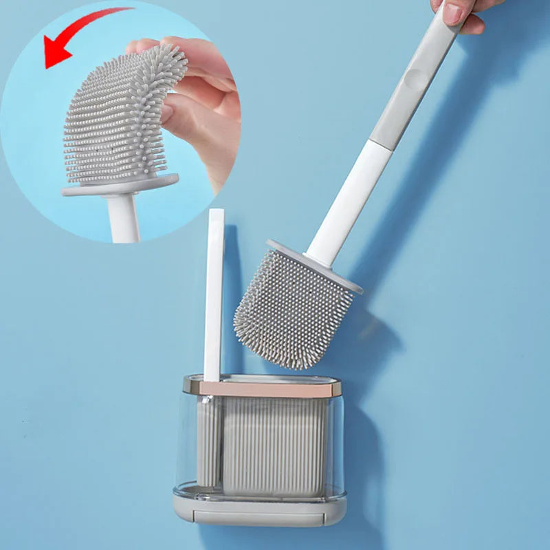 Cleaner Pro° Brush - Brosse WC en Silicone 2 en 1