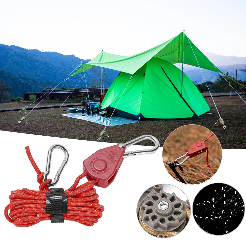 CampingRope – Corde de Camping à Poulie Réglable