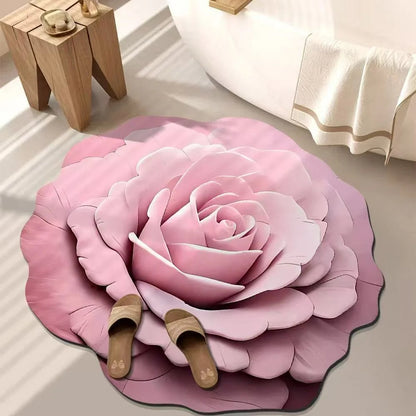 FloraSoft™ – Tapis Fleur 3D Antidérapant Style INS