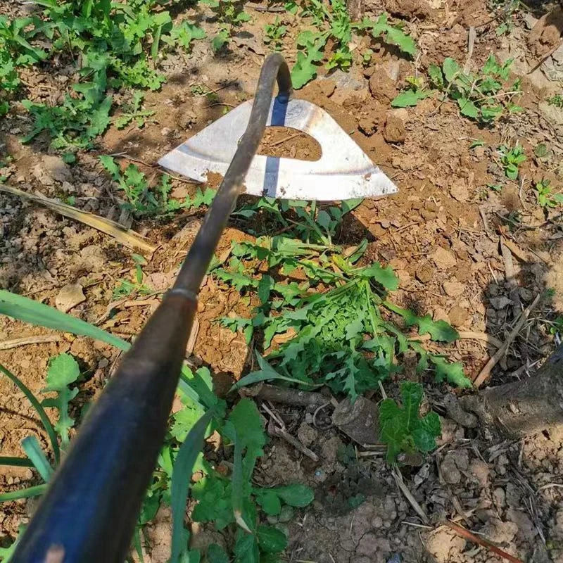 SteelRoot™ — Houe Creuse en Acier Trempé Ultra-Durable pour Jardinage et Désherbage