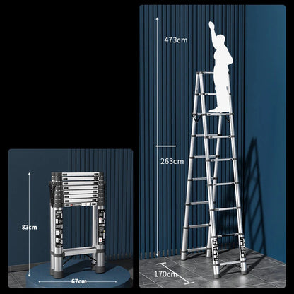 FlexiLift™ – Échelle Télescopique Ultra-Robuste et Compacte pour Tous Tes Travaux