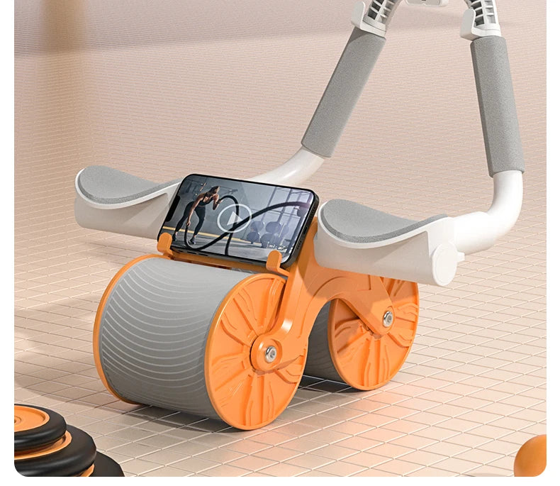 PlankForce Rebound™ – Rouleau abdominal à rebond automatique avec support coudes