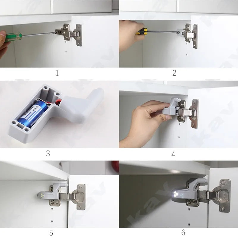 HingeLight™ - Éclairage LED Automatique pour Charnières