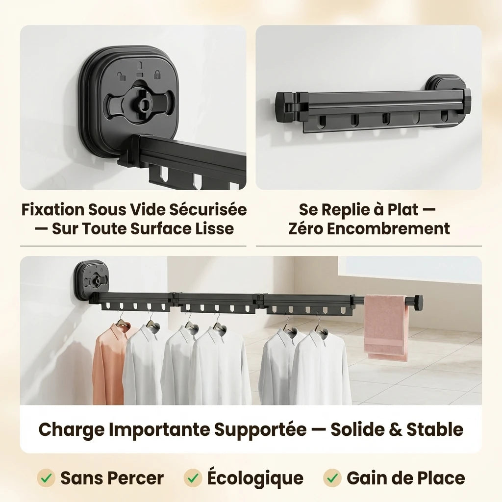 EspaceCloth Sèche-Tout Mural