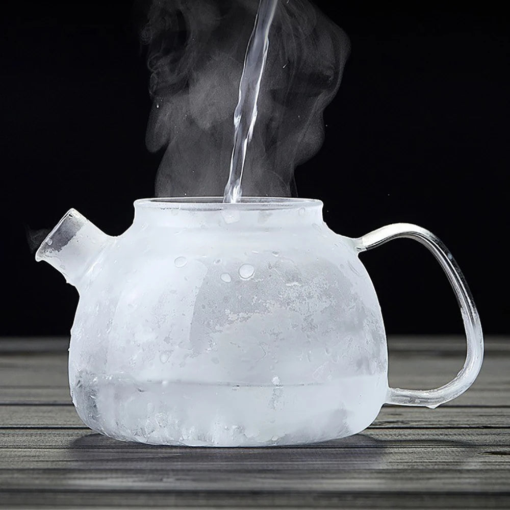 ZenBloom™ – Théière en Verre Borosilicate avec Infuseur Séparé (800ML / 1500ML)