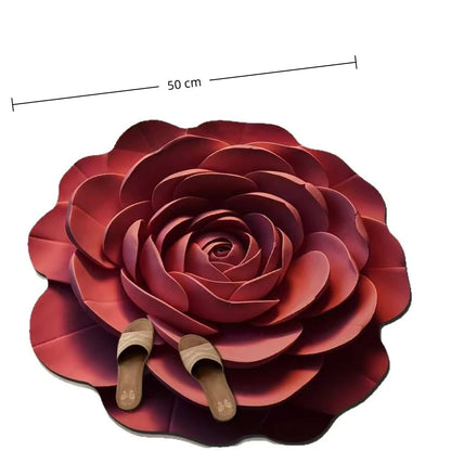 FloraSoft™ – Tapis Fleur 3D Antidérapant Style INS