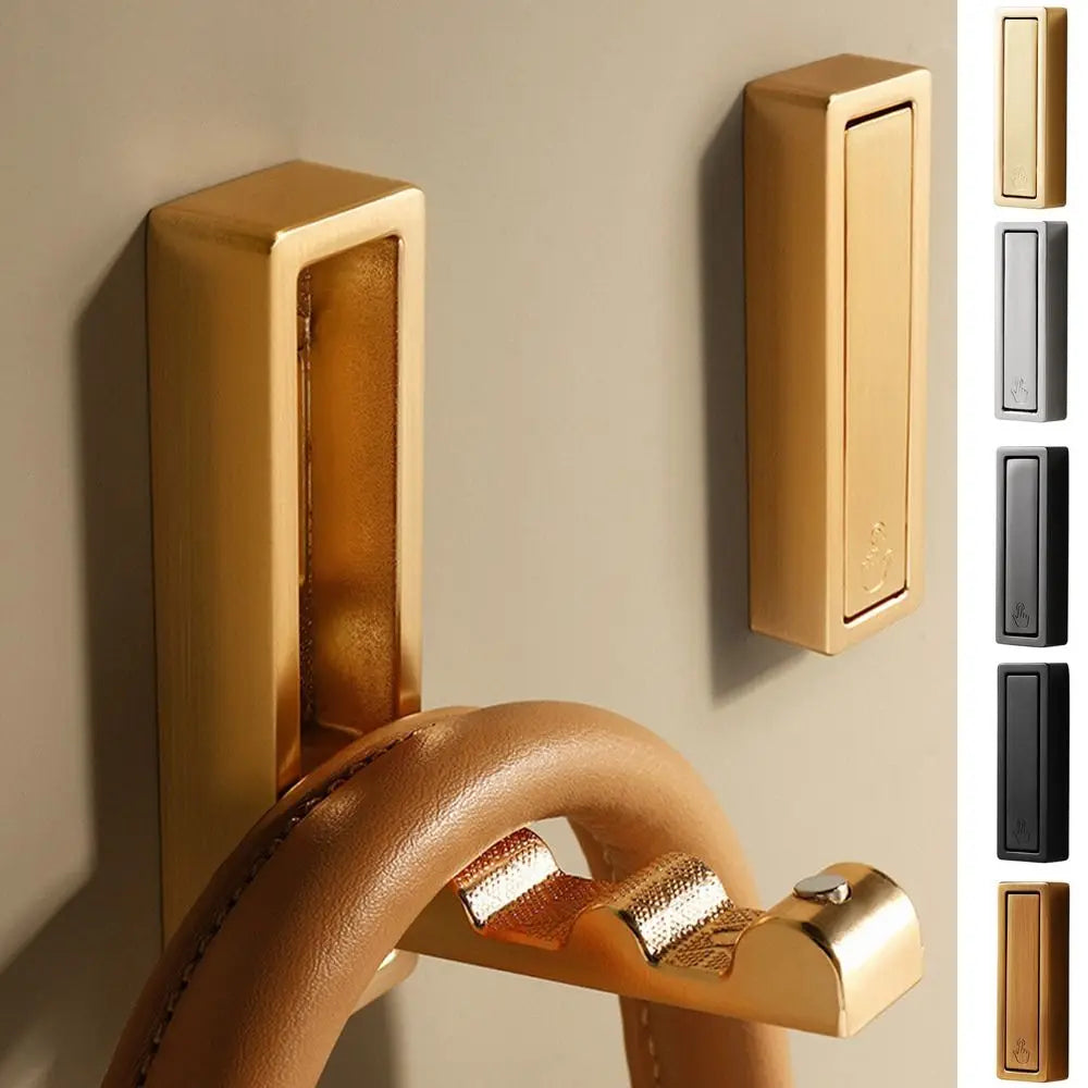 GlideHold® - Crochets Pliants Rectangulaires pour Manteaux et Vêtements