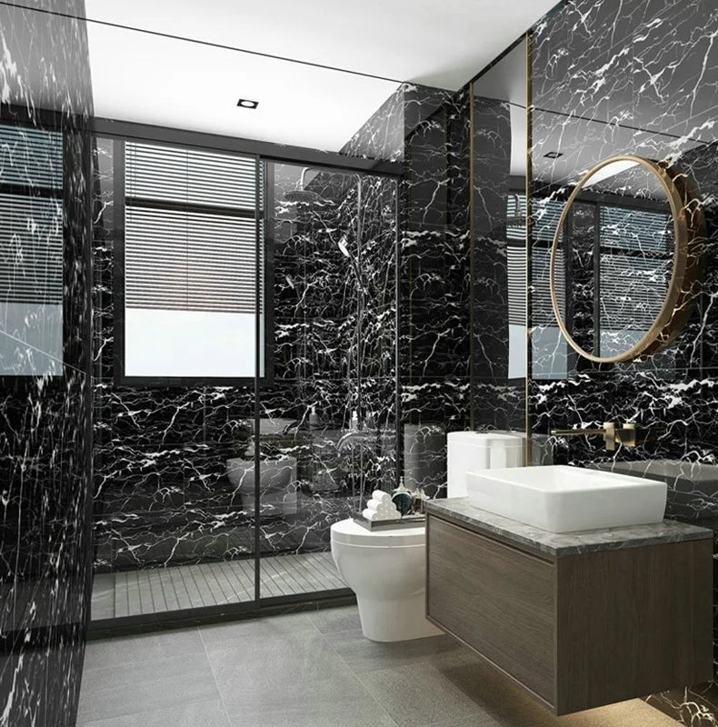 LuxoWall 3D - Papier Peint Autocollant Effet Marbre