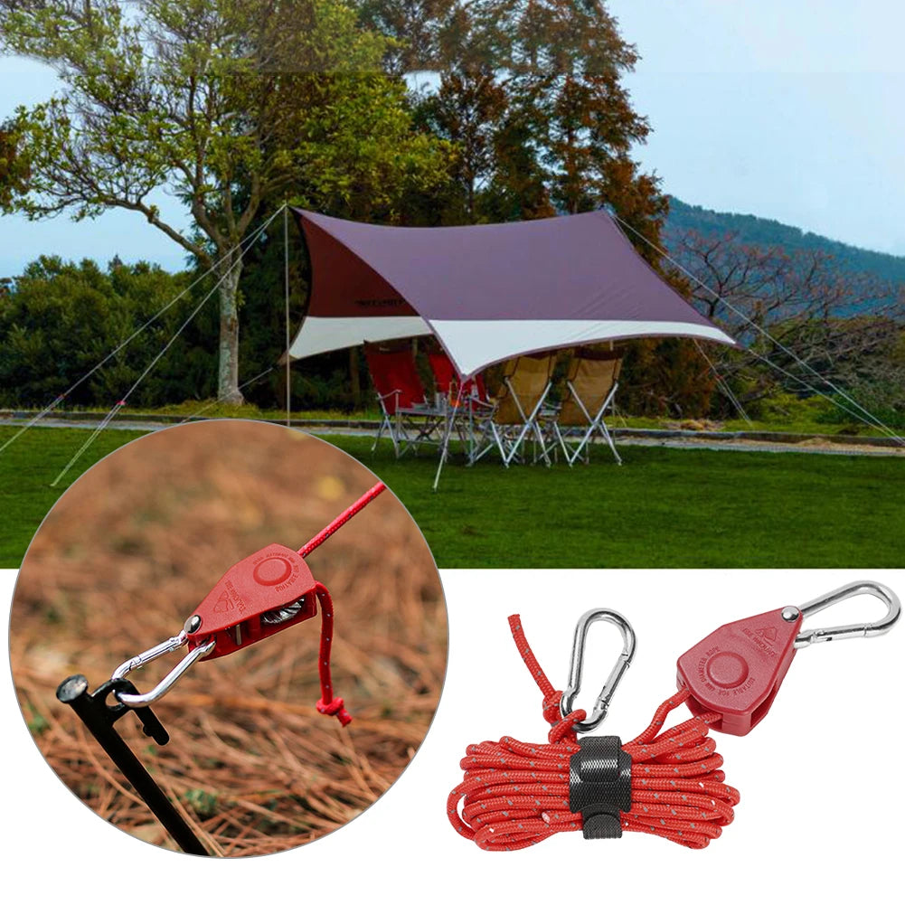 CampingRope – Corde de Camping à Poulie Réglable