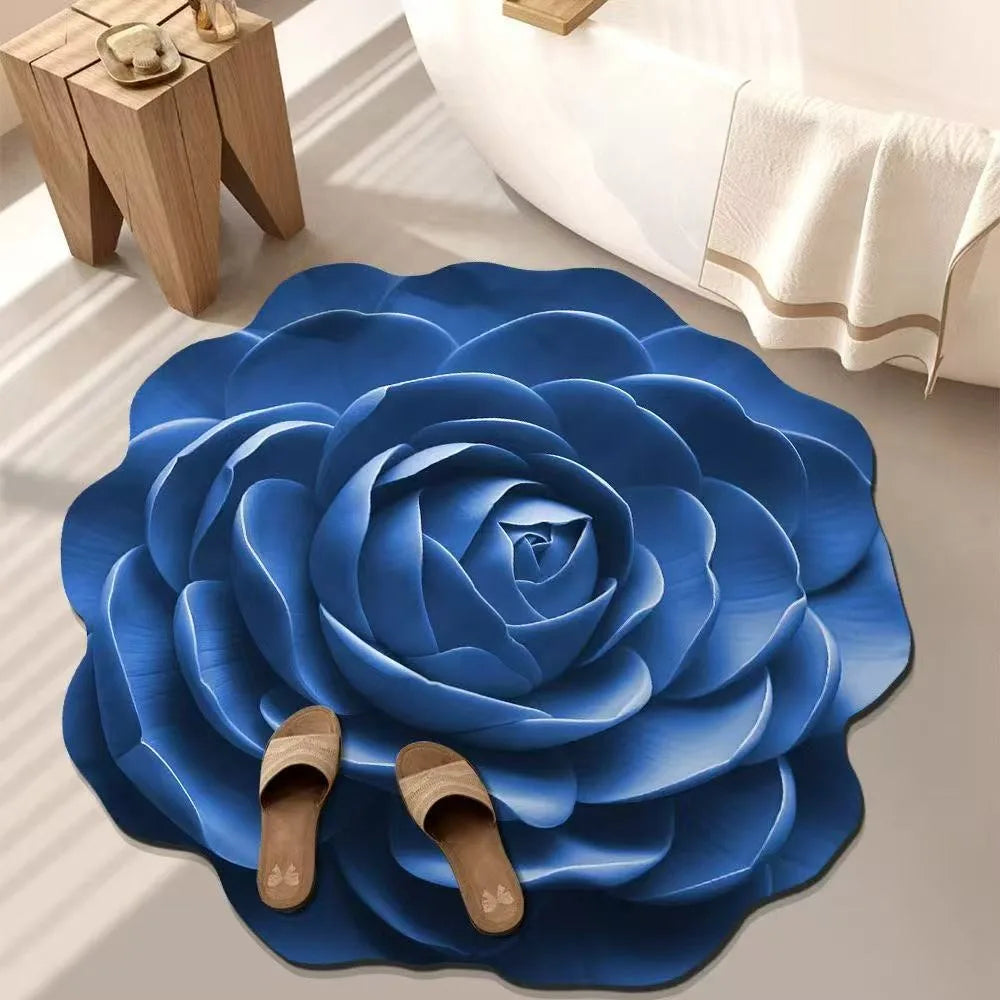 FloraSoft™ – Tapis Fleur 3D Antidérapant Style INS