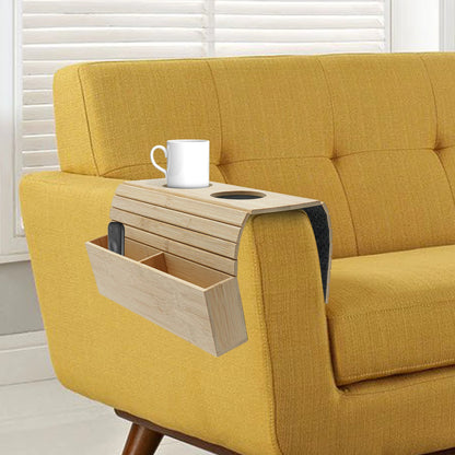 BambooFlex - Plateau de Canapé Pliable et Antidérapant