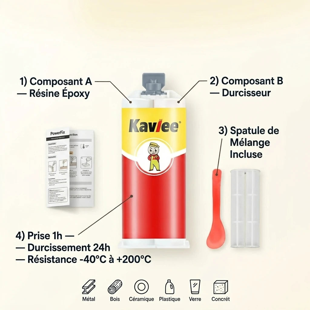 PowerFix® – Colle de Réparation Universelle Ultra-Résistante Kavlee