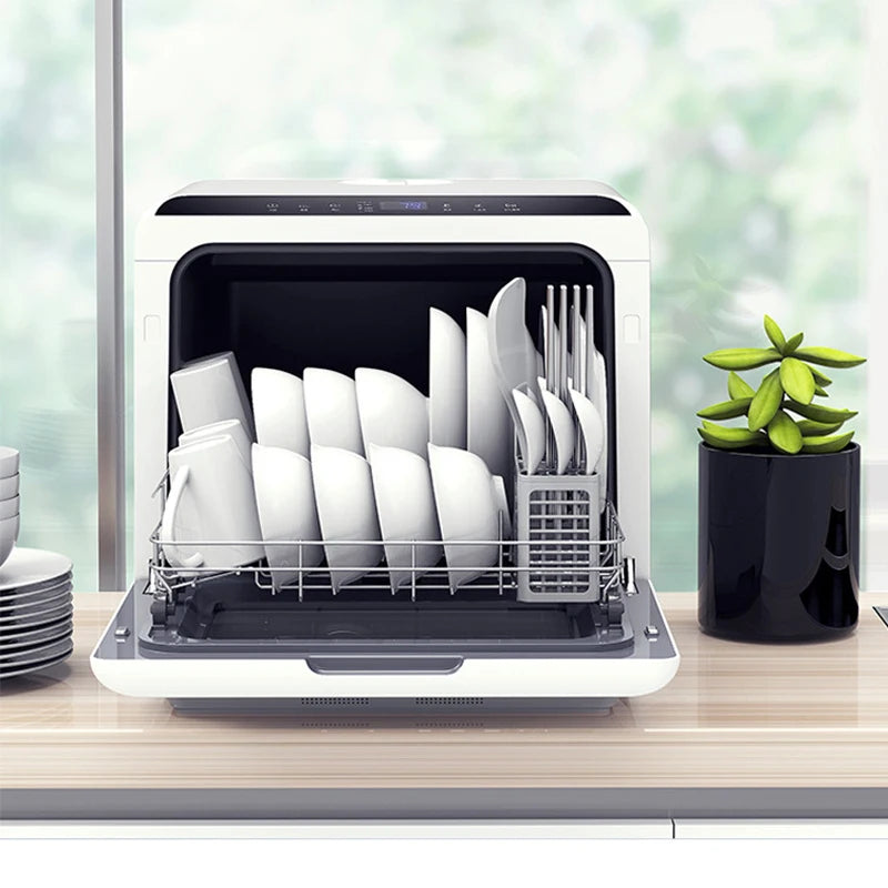 AquaZen 5+™ : Le Lave-Vaisselle Compact à Double Réservoir, Zéro Tracas et Ultra Efficace
