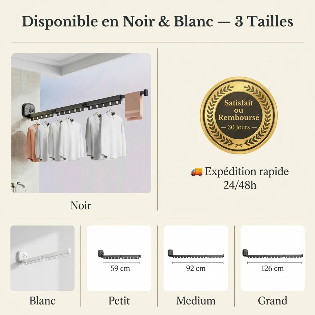 EspaceCloth Sèche-Tout Mural