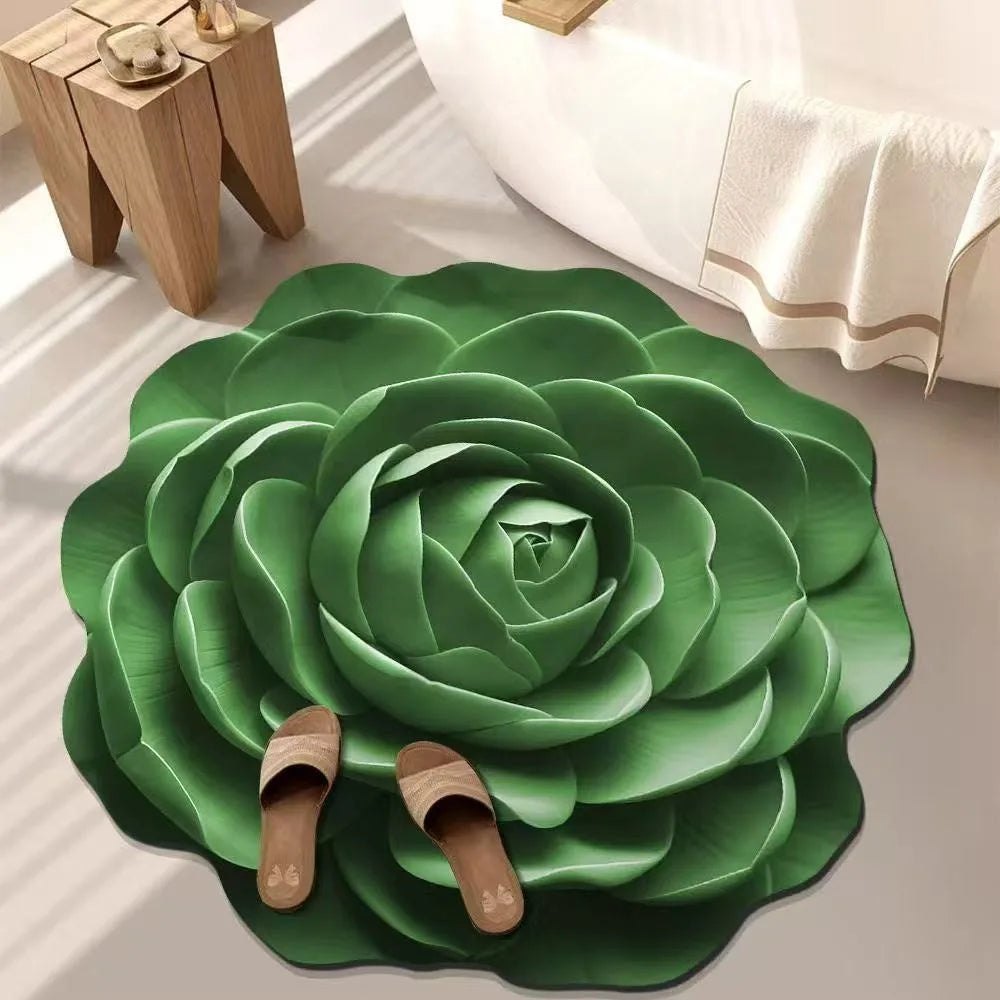 FloraSoft™ – Tapis Fleur 3D Antidérapant Style INS