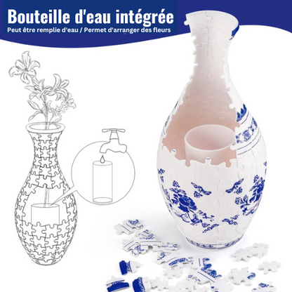 PuzzleVase™ - L'Art du Puzzle Transformé en Vase Unique