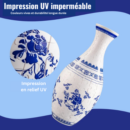 PuzzleVase™ - L'Art du Puzzle Transformé en Vase Unique