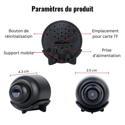 Mini Caméra WiFi 1080P HD