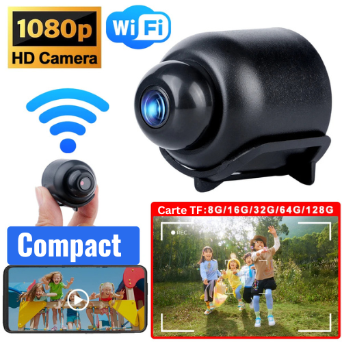 Mini Caméra WiFi 1080P HD