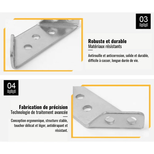 CornerFix Pro - Connecteur d’angle universel en acier inoxydable