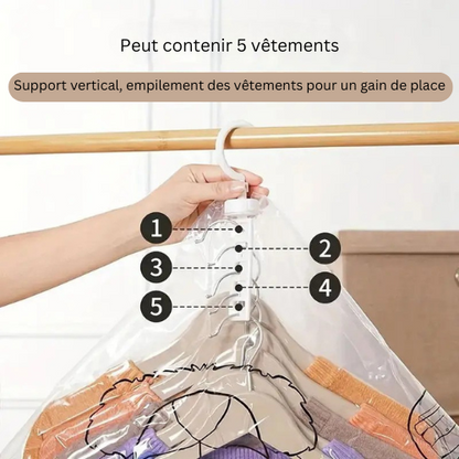 AeroVac - Sacs de Rangement Sous Vide Suspendus