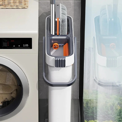 CleanPro 360° - Kit vadrouille et seau essoreur mains libres