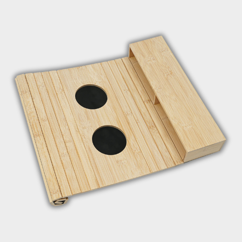 BambooFlex - Plateau de Canapé Pliable et Antidérapant