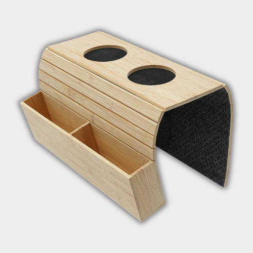 BambooFlex - Plateau de Canapé Pliable et Antidérapant