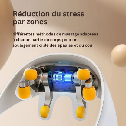 ZenRelax Pro - Masseur Cervical Chauffant Sans Fil