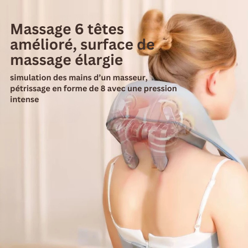 ZenRelax Pro - Masseur Cervical Chauffant Sans Fil