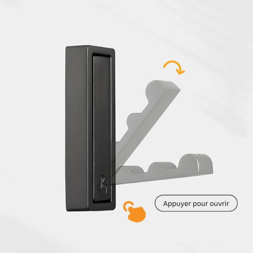 GlideHold® - Crochets Pliants Rectangulaires pour Manteaux et Vêtements