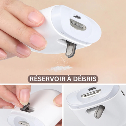 NailTrimmer Pro - Coupe-ongles électrique portable avec veilleuse LED et recharge USB