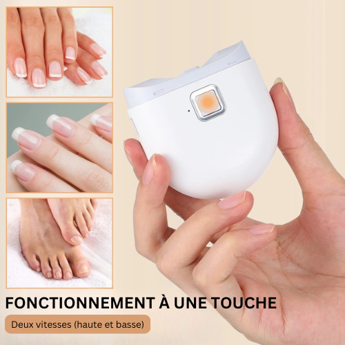 NailTrimmer Pro - Coupe-ongles électrique portable avec veilleuse LED et recharge USB