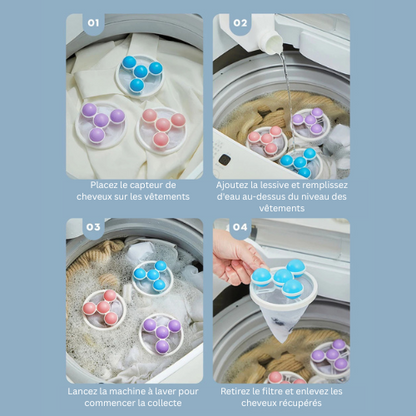 WashingFilter™ – Filtre flottant réutilisable pour machine à laver