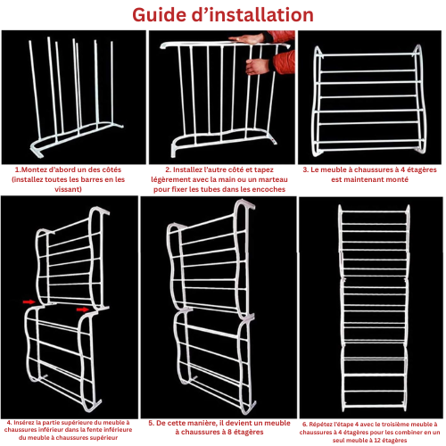 Dörgan MaxRack 35™ – L’étagère suspendue pour chaussures qui libère votre sol !
