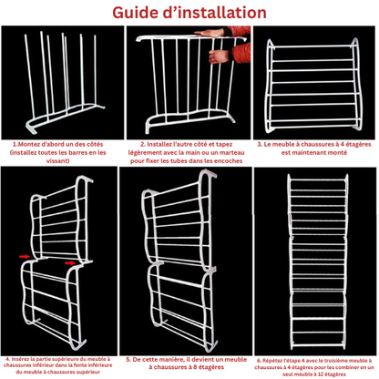 Dörgan MaxRack 35™ – L’étagère suspendue pour chaussures qui libère votre sol !