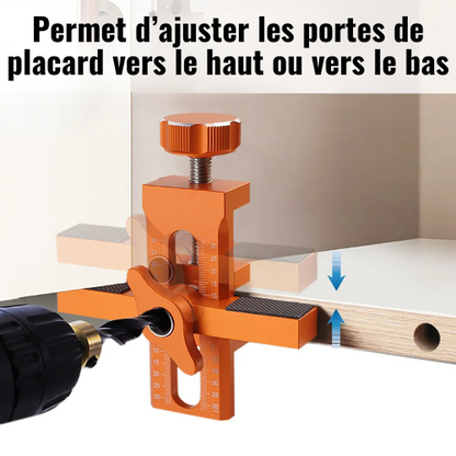 Fivalo™ - Gabarit 2-en-1 de Montage de Portes d’Armoires