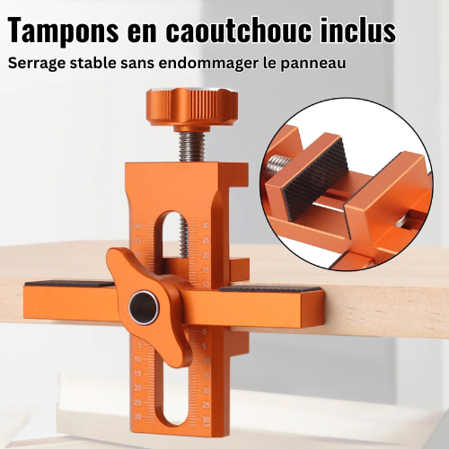 Fivalo™ - Gabarit 2-en-1 de Montage de Portes d’Armoires