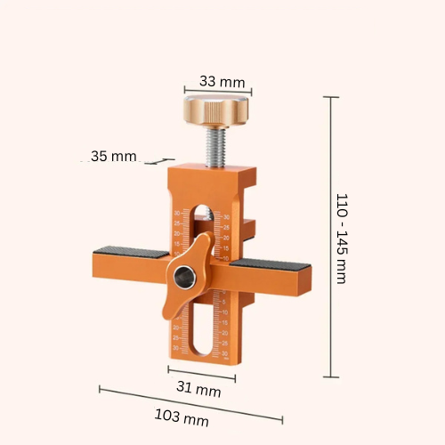 Fivalo™ - Gabarit 2-en-1 de Montage de Portes d’Armoires