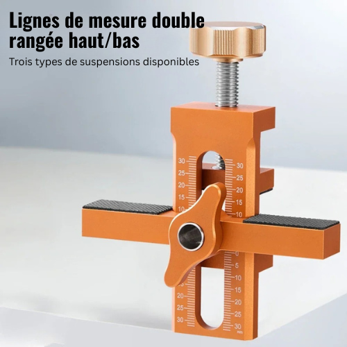 Fivalo™ - Gabarit 2-en-1 de Montage de Portes d’Armoires