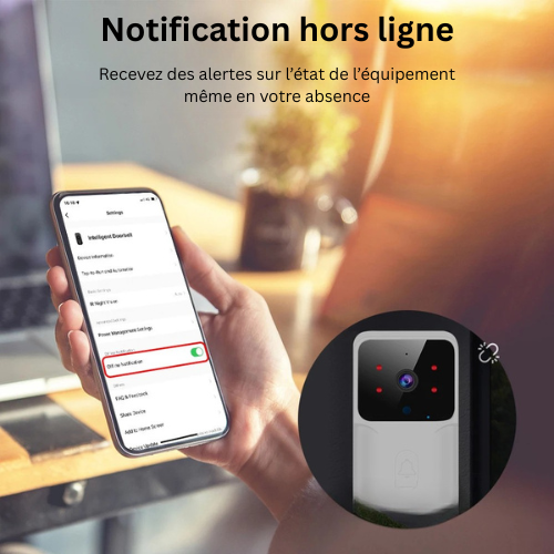 CamGuard Vision™ – Sonnette Vidéo Wi-Fi Intelligente avec Caméra HD & Vision Nocturne