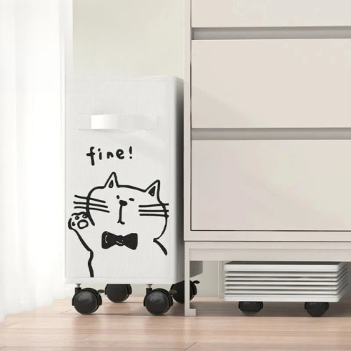 RollBox™ – Panier de Rangement Pliant à Roulettes 40cm