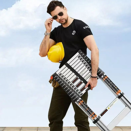 FlexiLift™ – Échelle Télescopique Ultra-Robuste et Compacte pour Tous Tes Travaux