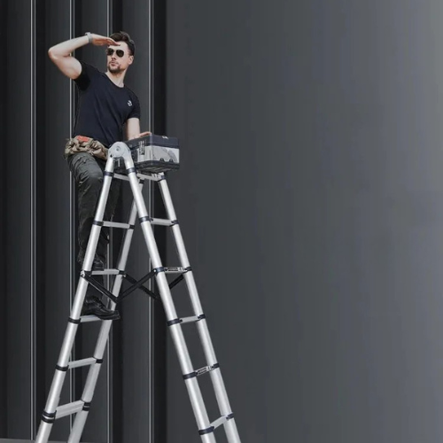 FlexiLift™ – Échelle Télescopique Ultra-Robuste et Compacte pour Tous Tes Travaux