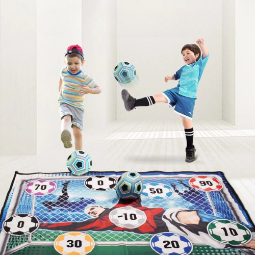 FootFun Max™ – Kit de Football Intérieur/Extérieur XXL pour Enfants (150x100 cm)
